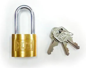 HIT3300 シリンダー南京錠吊長３０㎜