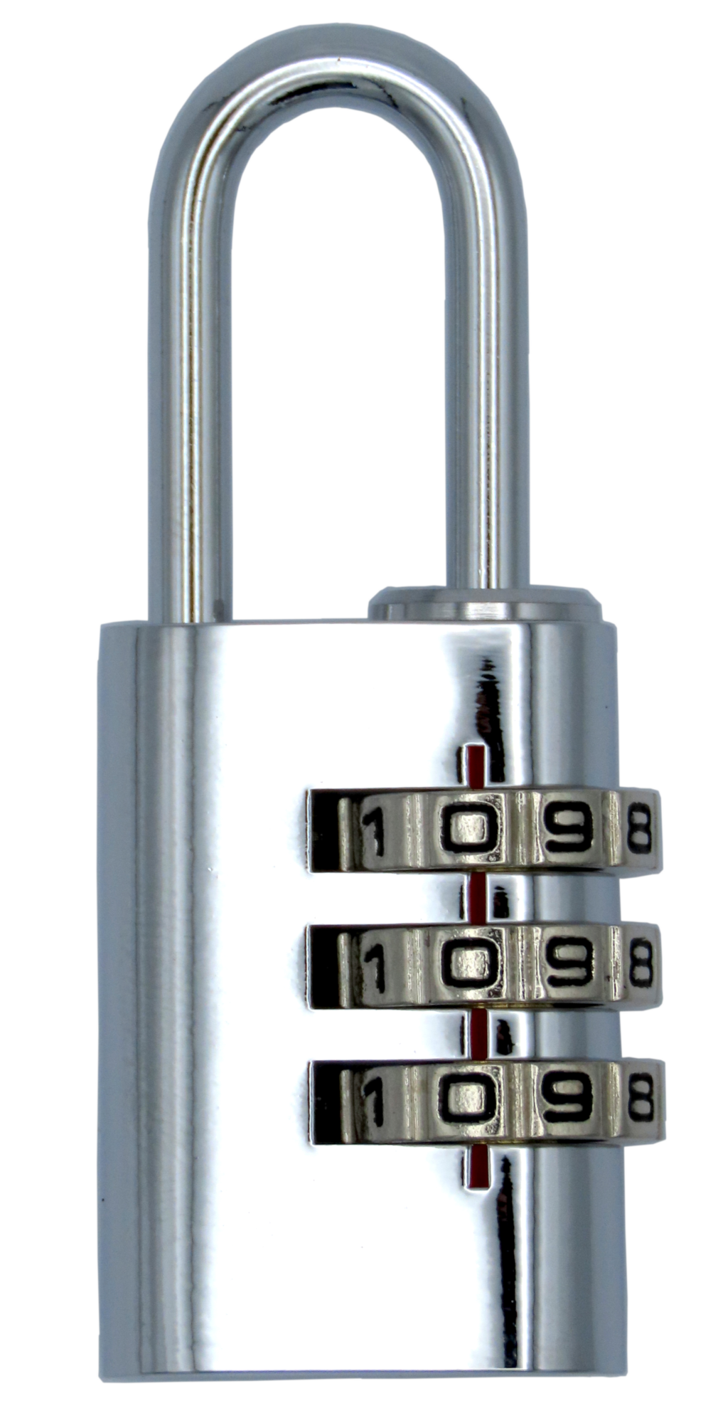 3段可変式番号錠 JP-２７２（シルバー）