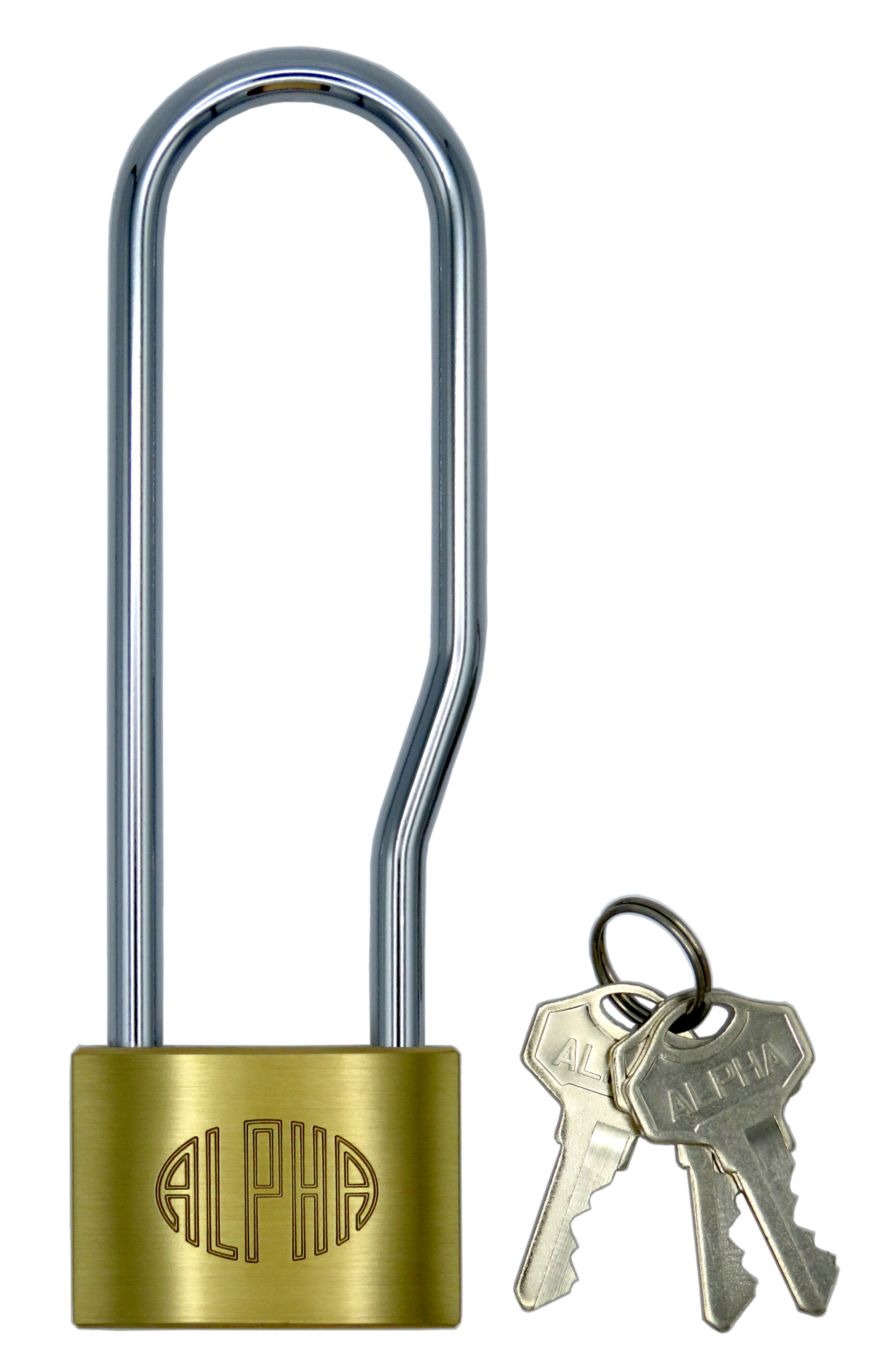 ALPHA１０００吊長シリンダー南京錠 ４５㎜