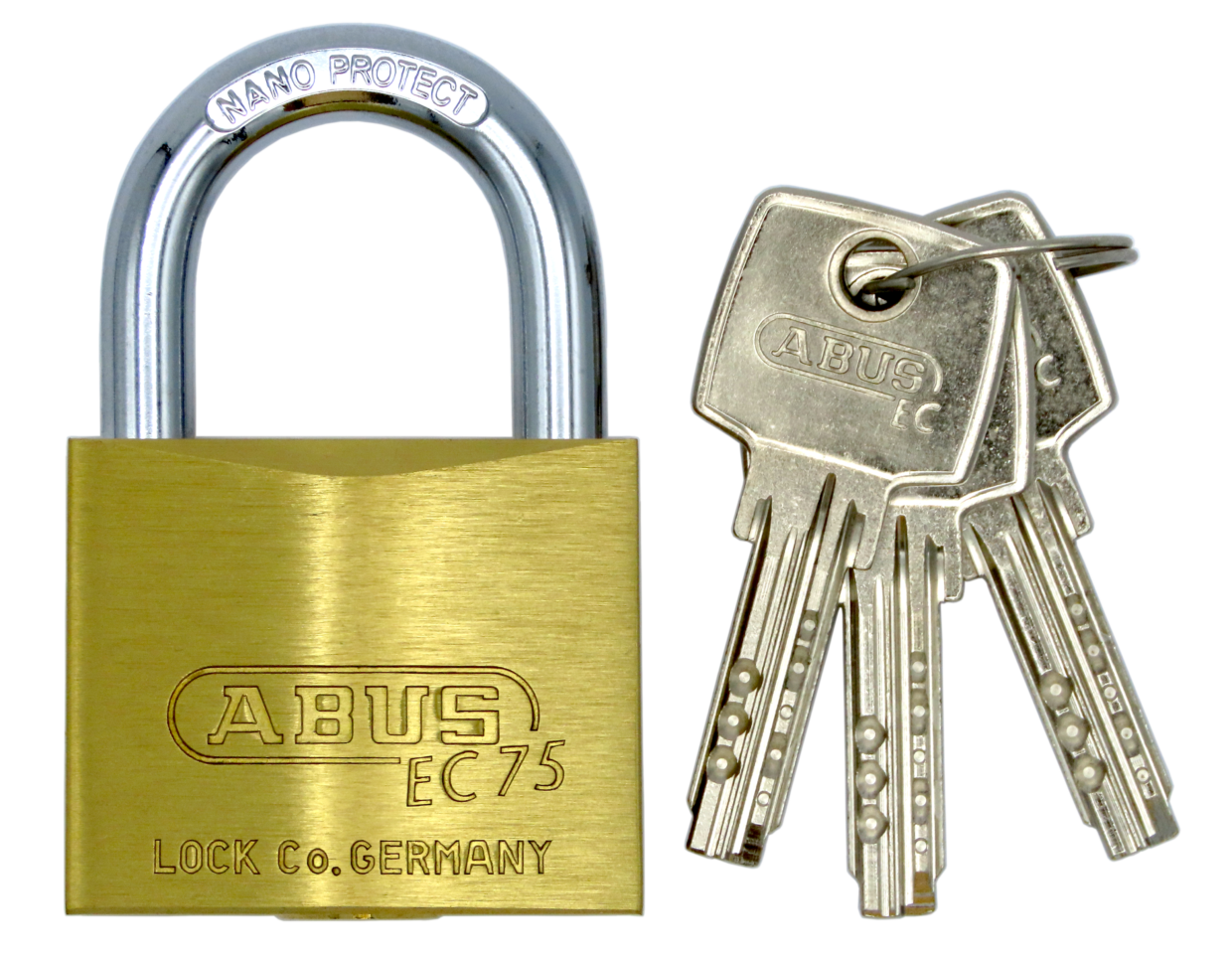 アバス　デインプルシリンダー南京錠 EC75-40㎜